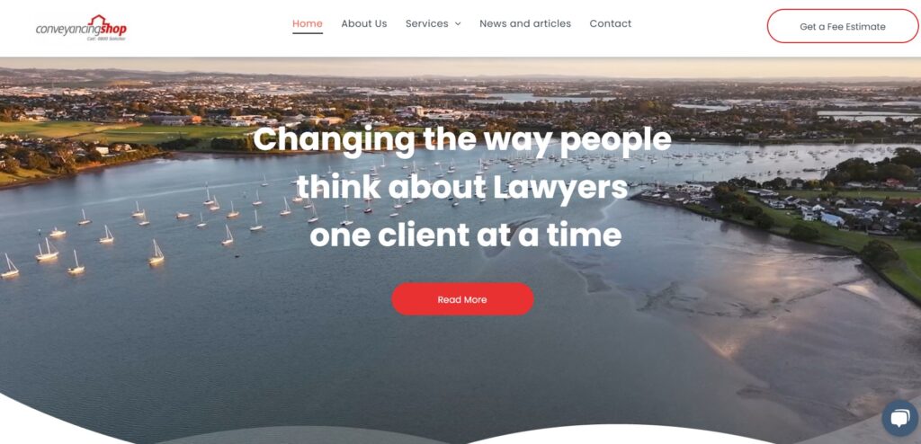 Conveyancing Shop's homepage